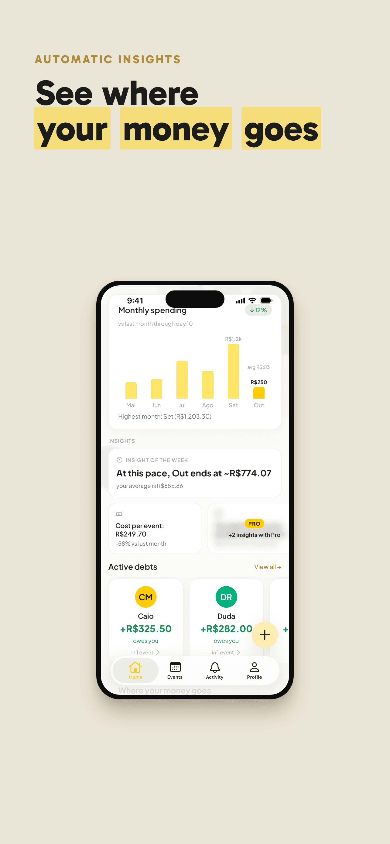 Rachou insights dashboard